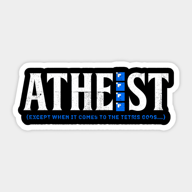 Atheist Tetris Sticker by STierney